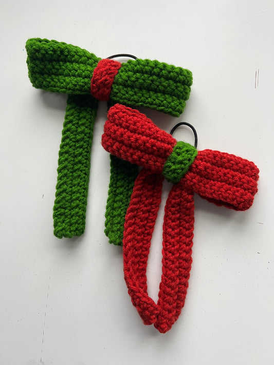 Christmas Hair Bow Learn to Crochet Kit