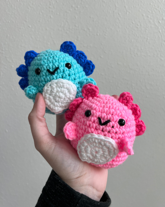 Axolotl Duo Crochet Kit