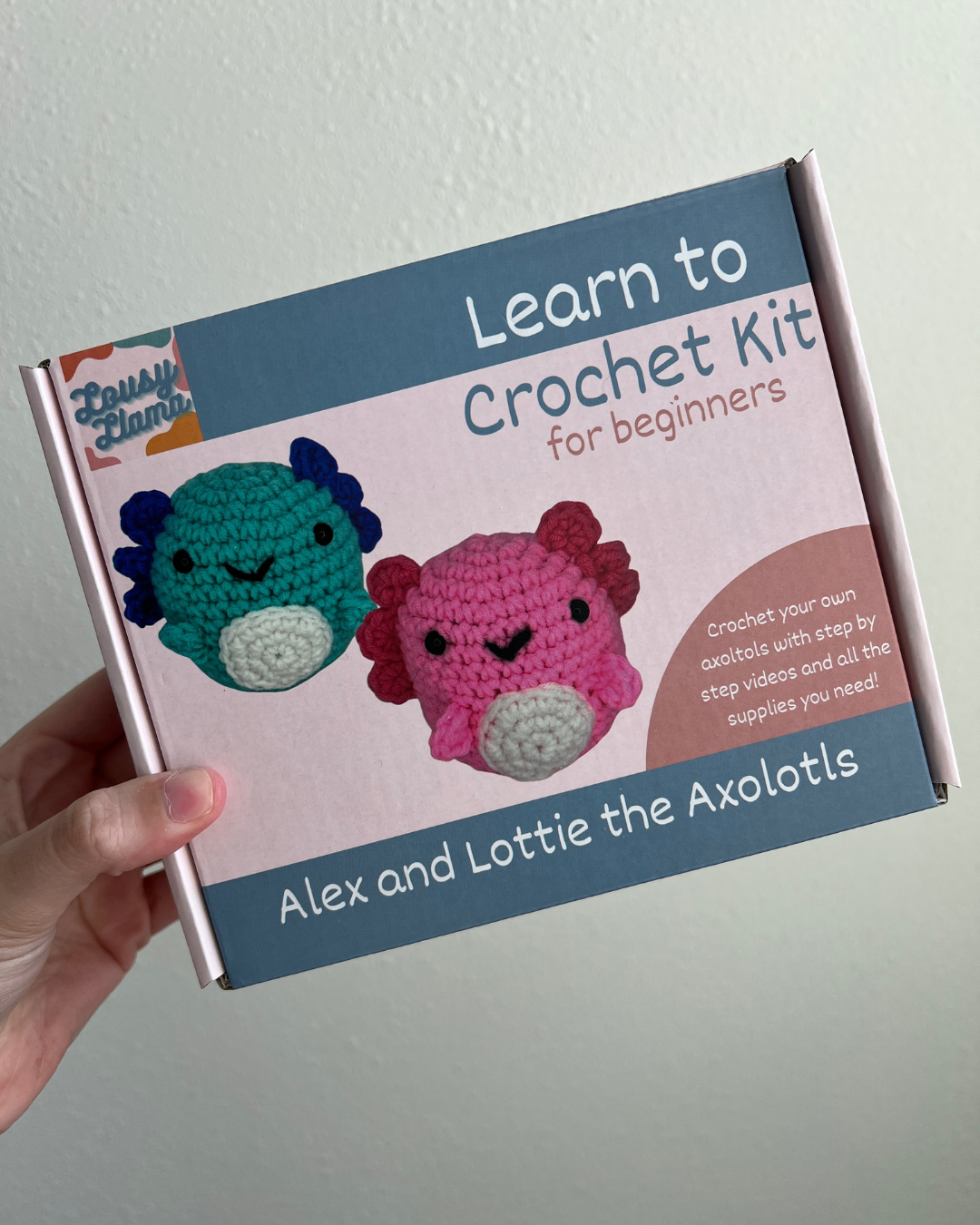 Axolotl Duo Crochet Kit – Lousy Llama