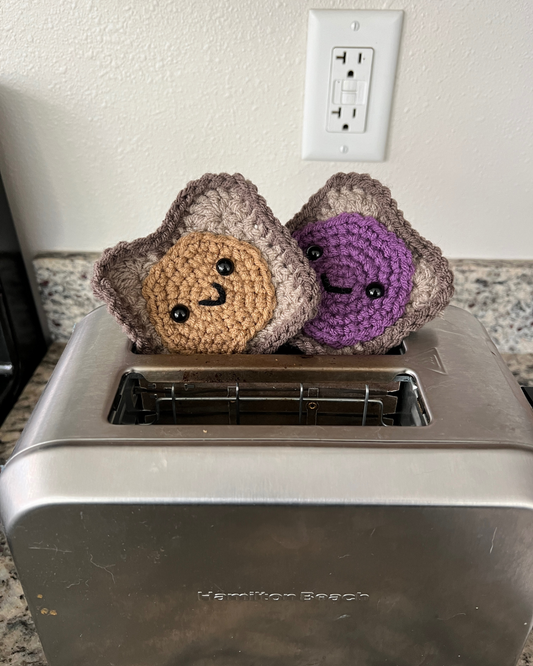 Peanut Butter and Jelly Crochet Pattern